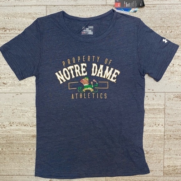 Under Armour Notre Dame collegiate t-shirt. New with tags - Picture 1 of 11